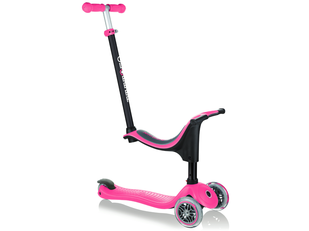 Globber Παιδικό Πατίνι Go-Up Sporty 4 in 1 Τρίτροχο Ροζ (451-110-3)