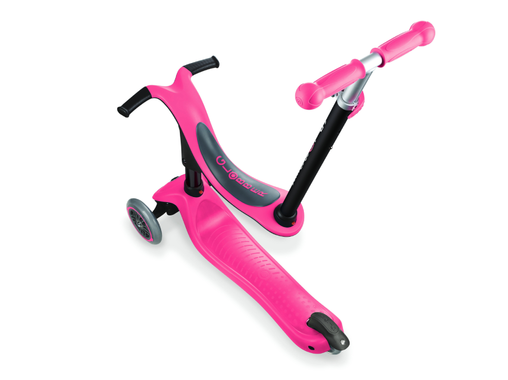 Globber Παιδικό Πατίνι Go-Up Sporty 4 in 1 Τρίτροχο Ροζ (451-110-3)