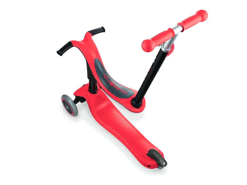 Globber Παιδικό Πατίνι Go-Up Sporty 4 in 1 Τρίτροχο Κόκκινο (451-102-3)