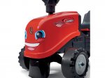 Baby Case IH ride-on tractor with trailer, rake & shovel