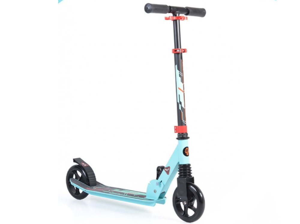 Byox Children's Scooter Rocket Folding Two-Wheel turquize