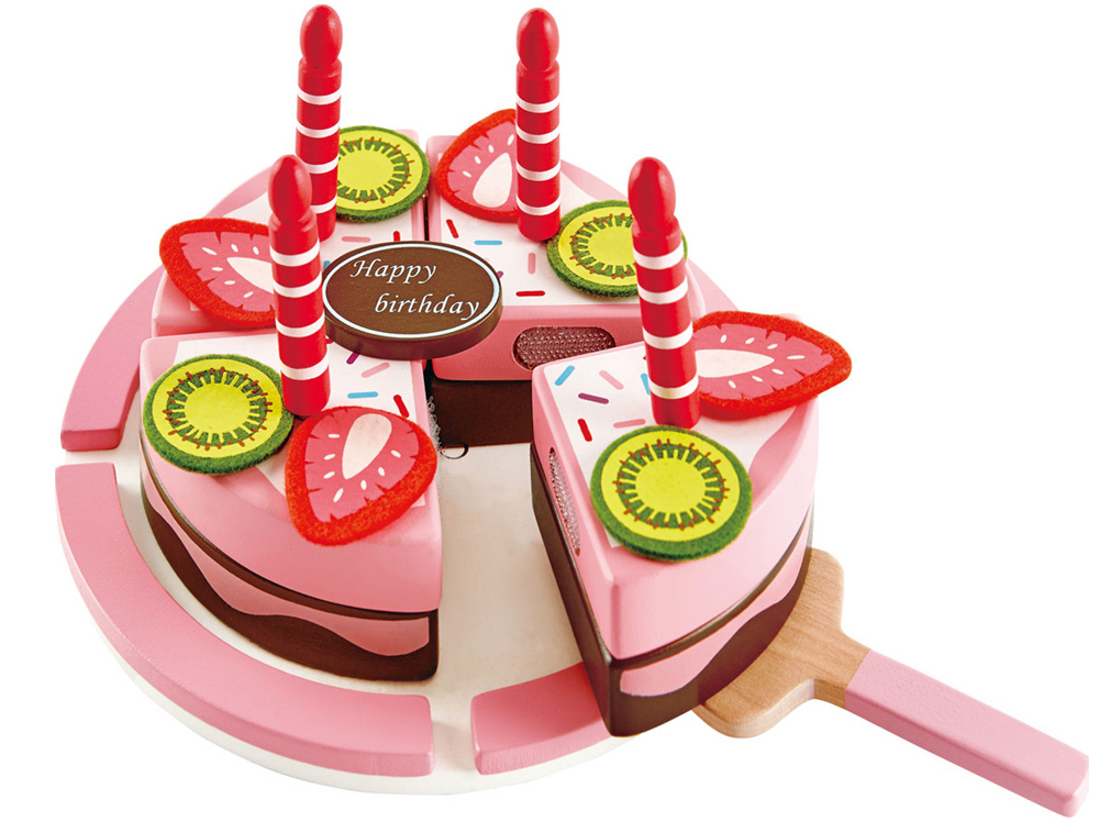 Hape Playfully Delicious Double Flavored Wooden Birthday Cake (E3140A)