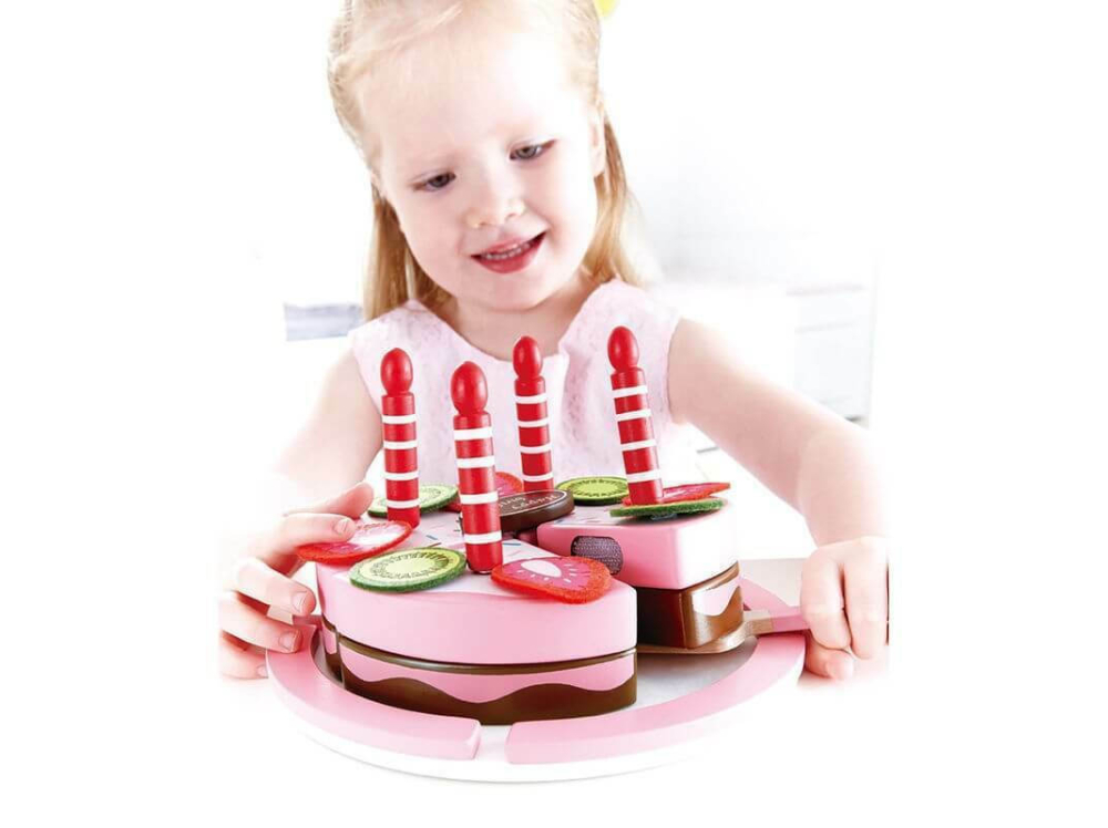 Hape Playfully Delicious Double Flavored Wooden Birthday Cake (E3140A)