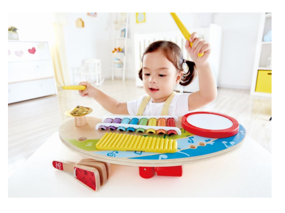 Hape Early Melodies Ξύλινο Music Station 5 Σε 1 (E0612)