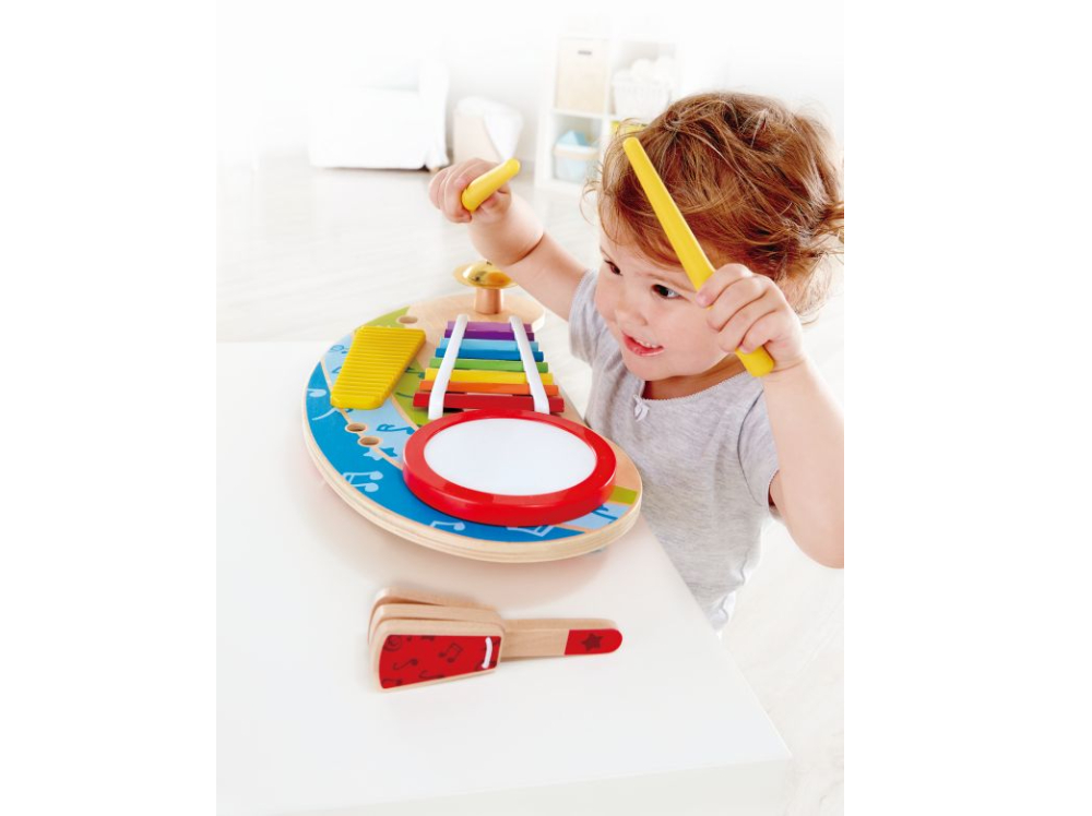 Hape Early Melodies Ξύλινο Music Station 5 Σε 1 (E0612)