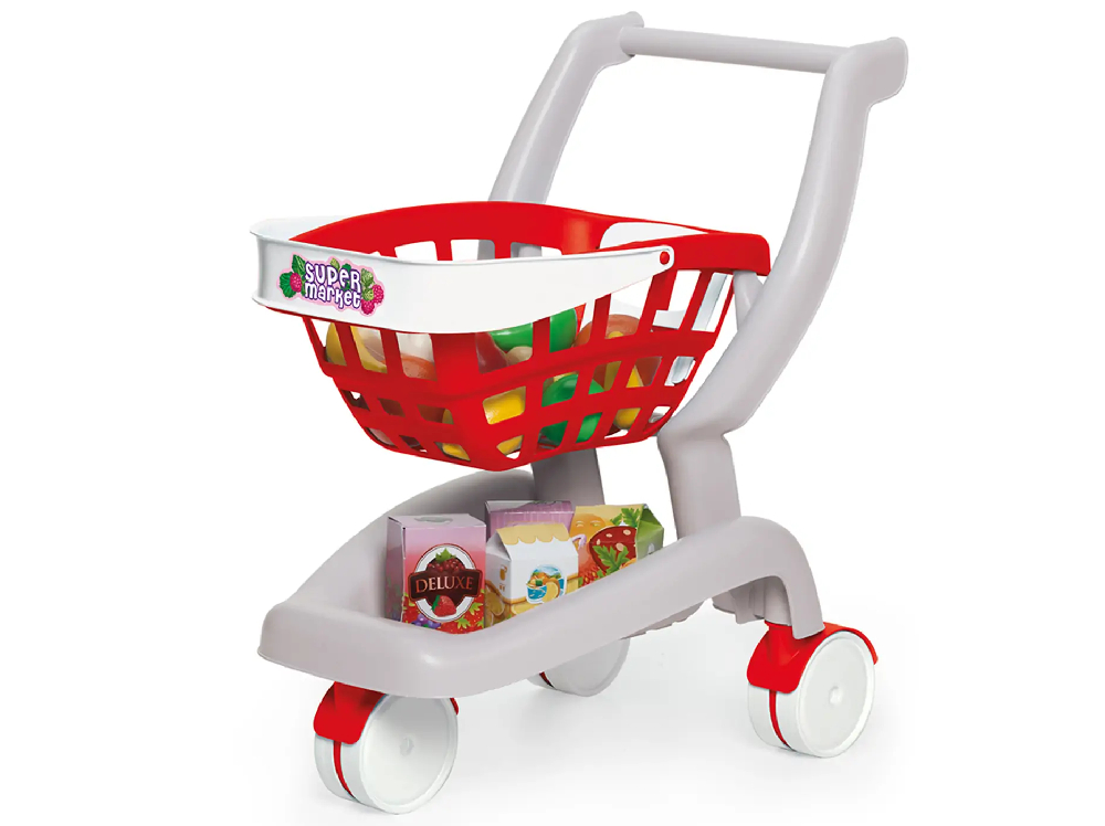 2 in 1 Supermarket Basket with 18 Accessories (84158)