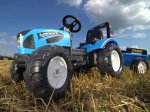 Landini tractor with trailer