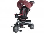 Lorelli Kids Tricycle Rocket Red & Black Luxe Bike with Storage, Shade & Parent Handle