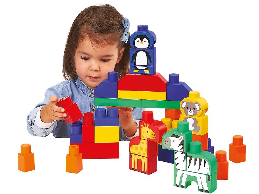 Ecoiffier Brick Set With Animals 50 pcs. (7881)