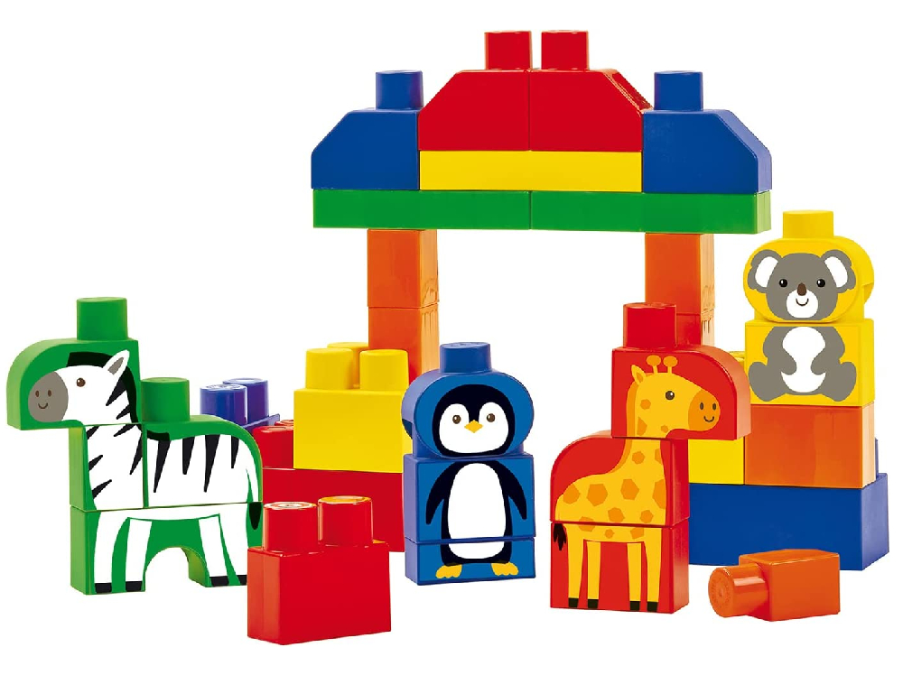 Ecoiffier Brick Set With Animals 50 pcs. (7881)