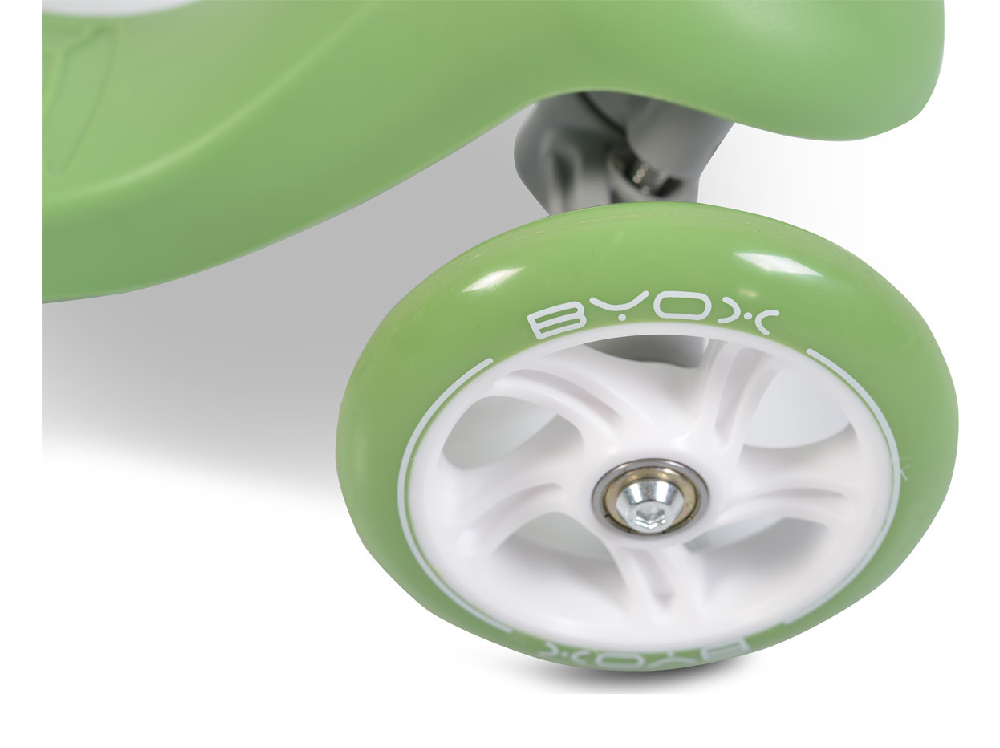 Byox Παιδικό Πατίνι Tristar 3 in 1 Τρίτροχο με Κάθισμα Πράσινο