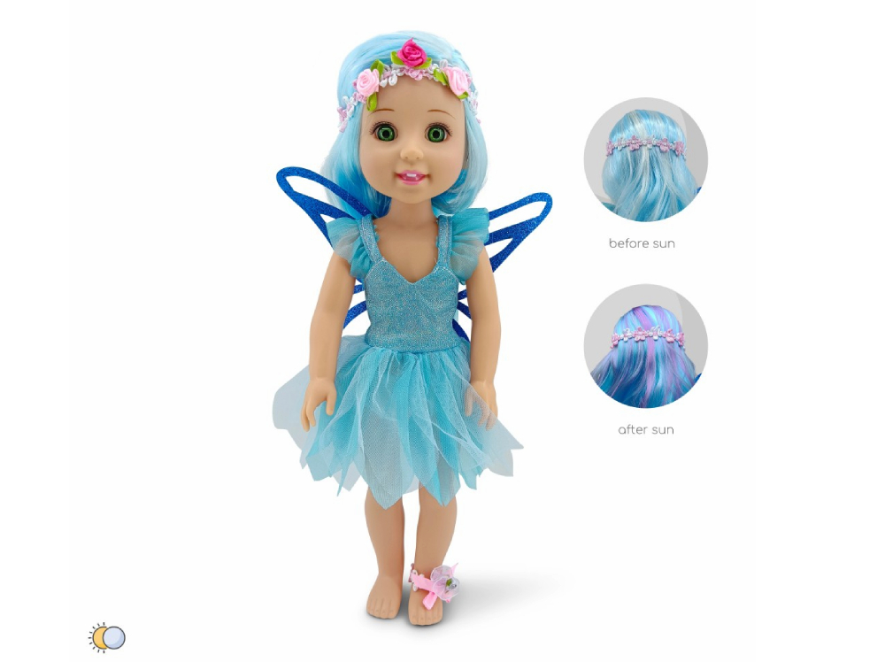 Moni Toys Κούκλα 38cm Fairy Doll Blue (111813)