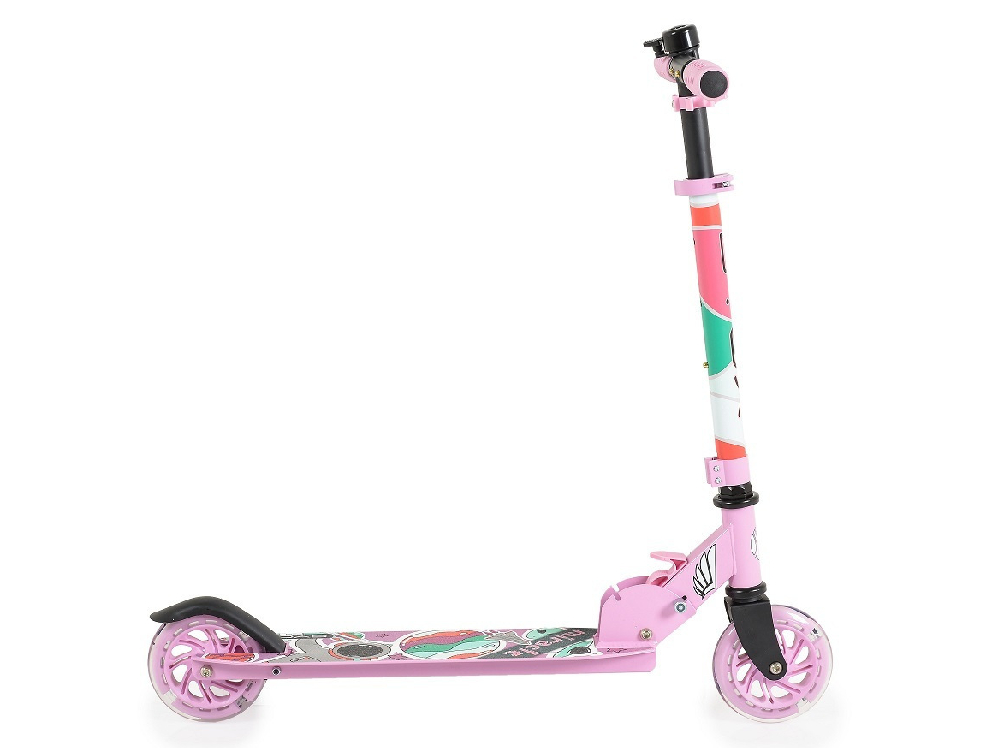 Byox Children's Folding Miracle Two-Wheel Scooter Pink