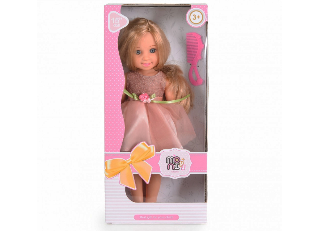 Moni Toys Κούκλα 38cm Fairy Doll Pink (111812)