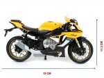YAMAHA R1 Metal Motorcycle 1:12 Yellow (57803NN)