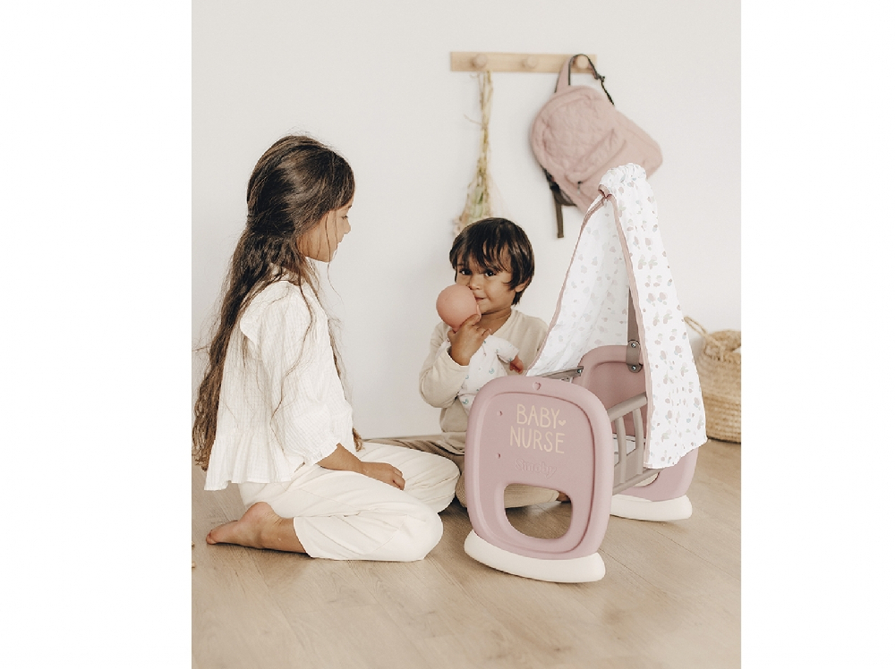 Smoby Λίκνο για κούκλα Baby Nurse Cradle (220373)