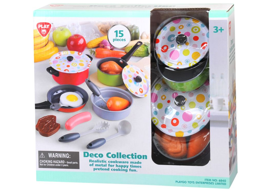 Playgo Set of Pots and Pans - 15pcs (6840)