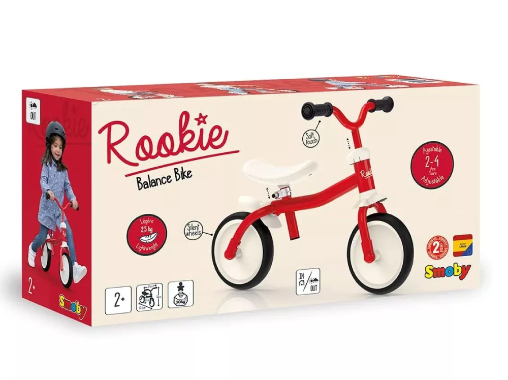 Smoby Παιδικό Ποδήλατο Ισορροπίας Rookie Κόκκινο (770400)