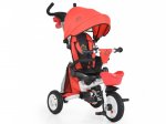 Byox Flexy Lux Τρίκυκλο Αναδιπλούμενο, Περιστρεφόμενο κάθισμα με Χειρολαβή Γονέα & Σκίαστρο Κόκκινο