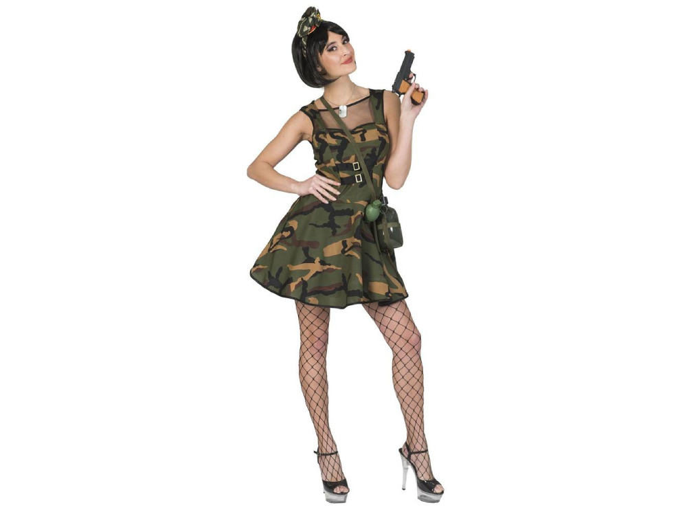 Adult Female Commando Soldier Costume for Women