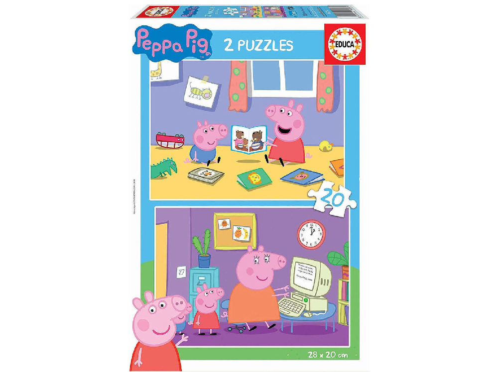 Children's Puzzle Peppa Pig - 2 Puzzles of 20 pcs. (18087)