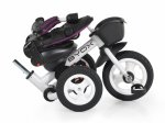 Byox Flexy Lux Τρίκυκλο Αναδιπλούμενο, Περιστρεφόμενο κάθισμα με Χειρολαβή Γονέα & Σκίαστρο Μώβ