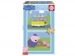 Ξύλινο Παιδικό Puzzle Peppa Pig - 2 puzzle - 18τμχ. (17156)