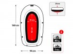 Intex Explorer Pro 100 Children's Inflatable Boat 160x94cm. (58355)