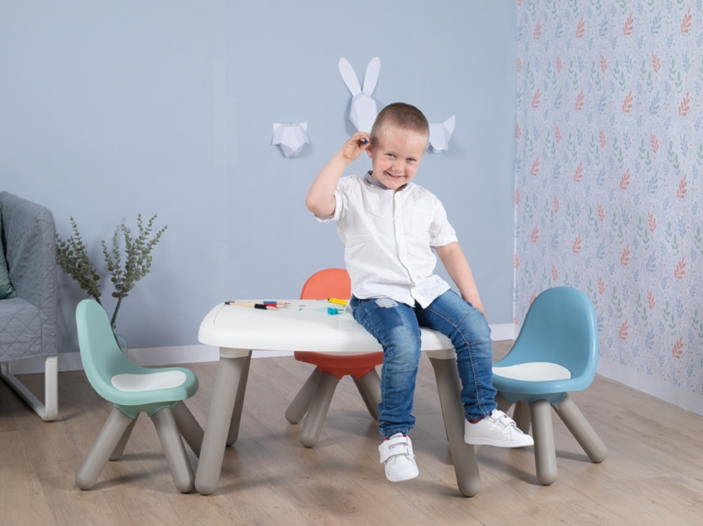 Tavolo Bianco Smoby Kid - Per Bambini Da 18 Mesi, Stabile, Anti-UV - Foto 9