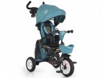 Byox Flexy Lux Children's Tricycle Folding, Rotating Seat with Parental Handle & Shade turquoise