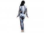Adult Costume Skeleton Jumpsuit With Double Print Front Back