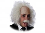 Einstein Wig With Mustache And Glasses