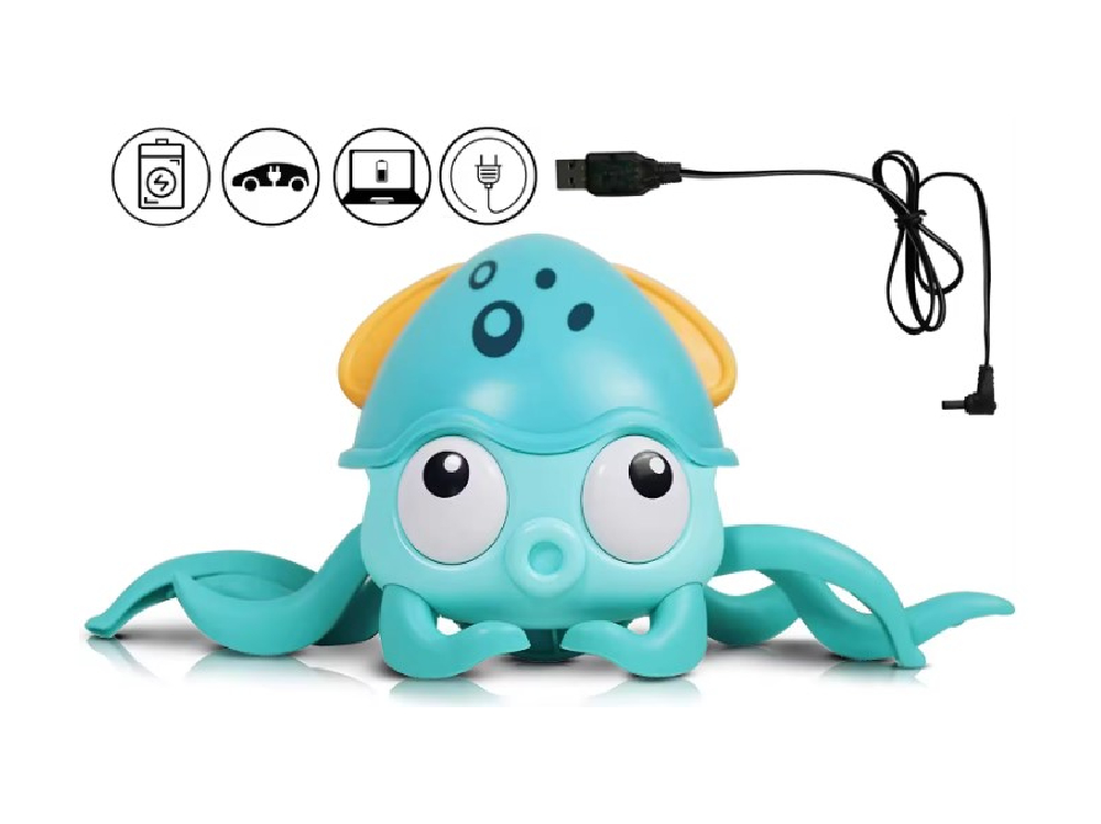 Rechargeable Moving Octopus with Sounds and Lights (BS96008)