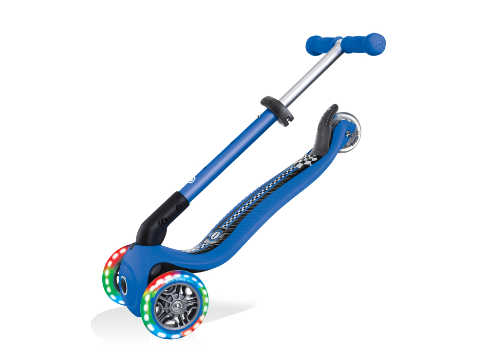Globber Scooter Junior Foldable Fantasy Lights Racing Navy Blue (433-100)