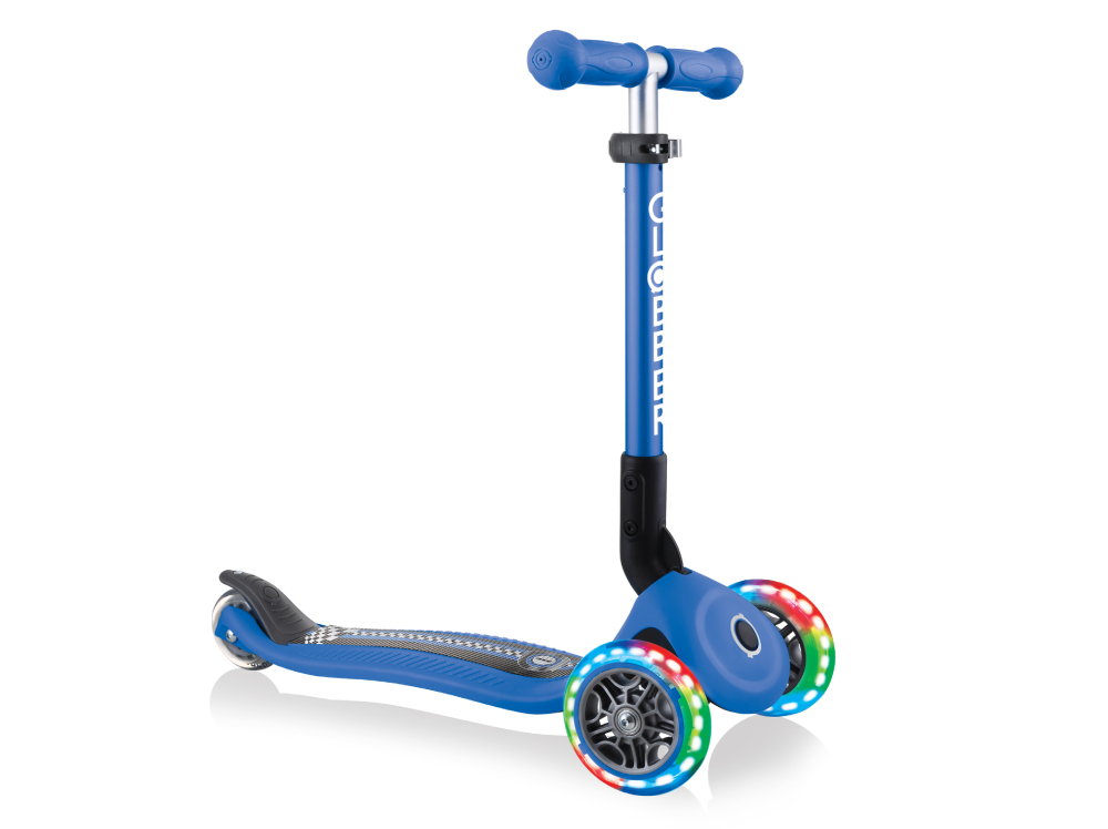 Globber Scooter Junior Foldable Fantasy Lights Racing Navy Blue (433-100)