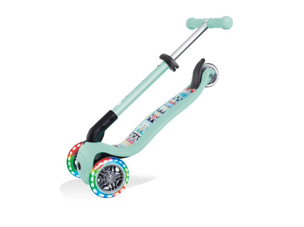 Globber Παιδικό Πατίνι Junior Foldable Fantasy Lights Τρίτροχο Τιρκουάζ (433-206)