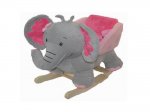 BABY ROCKING ELEPHANT WITH PINK SEAT